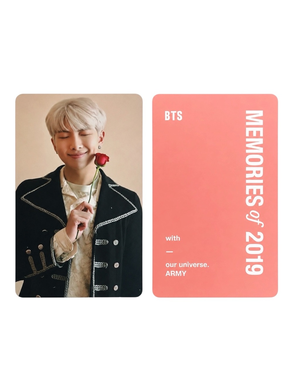 BTS MEMORIES OF 2019 RM OFFICIAL PHOTOCARD - BRAND NEW